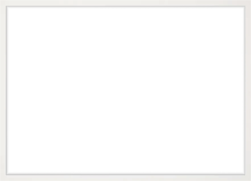 white frame